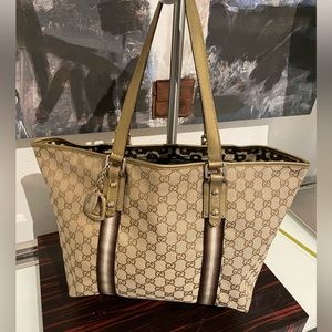♥️ Authentic GUCCI SHERRY LINE GG PATTERN TOTE